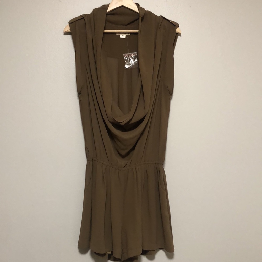 Double Zero Cowl Neck Short Jumpsuit/Romper